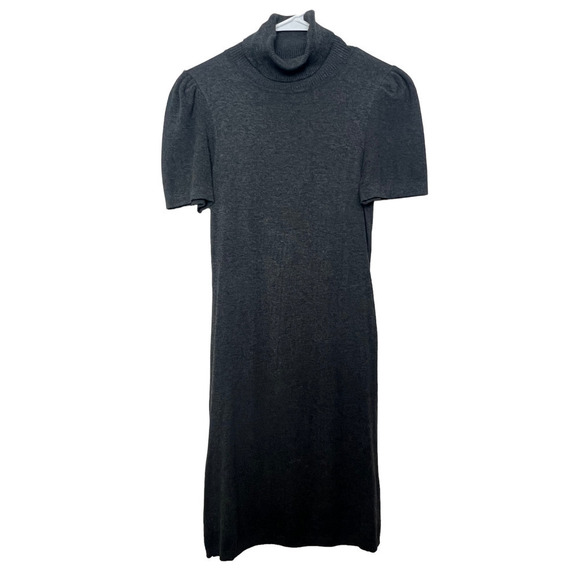 Express Turtleneck Sweater Dress Short Sleeve Midi Small - Picture 1 of 5